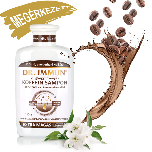 DR. IMMUN® Koffein Sampon hajhullás ellen