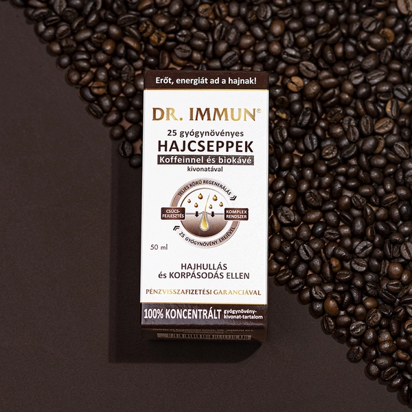 DR. IMMUN® Koffeines Hajcseppek hajhullás ellen