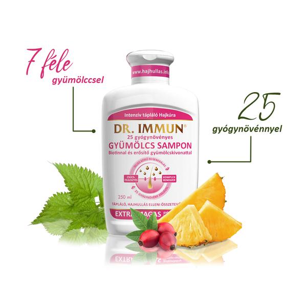 DR. IMMUN® Gyümölcs Sampon Hajhullás ellen Biotinnal